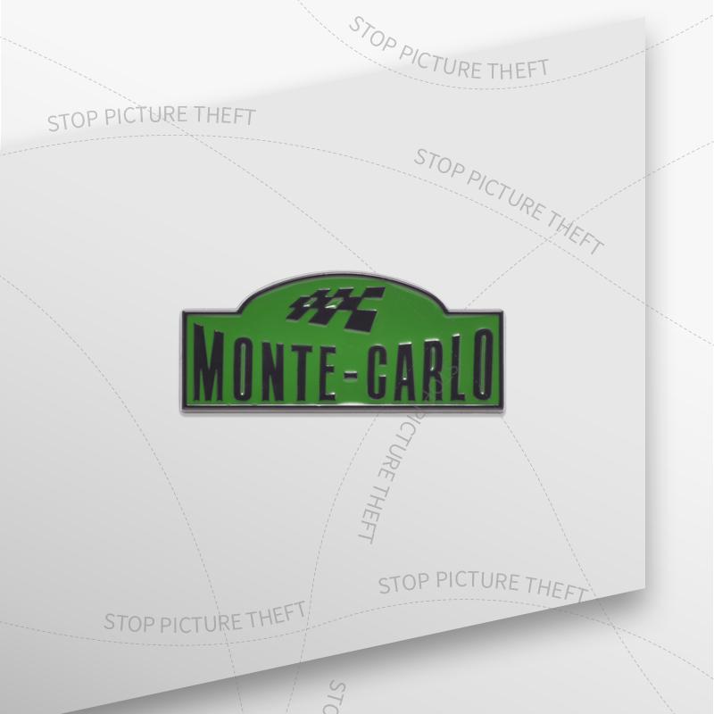 1Pc 3D Metal Monte Carlo Logo Grille Emblem Badge Car Rear Tail Bumper Trunk Sticker For Octavia Fabia Kodiaq Yeti Superb