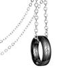 Lord of the one Rings thick chain advanced pearl chain movie with the same necklace ring hip-hop 3D carving inside and outside.