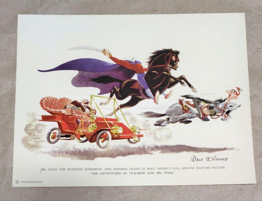 

[USED] Ichabod and Mr. Toad Disney Not for Sale Poster Art Board Mr. Toad