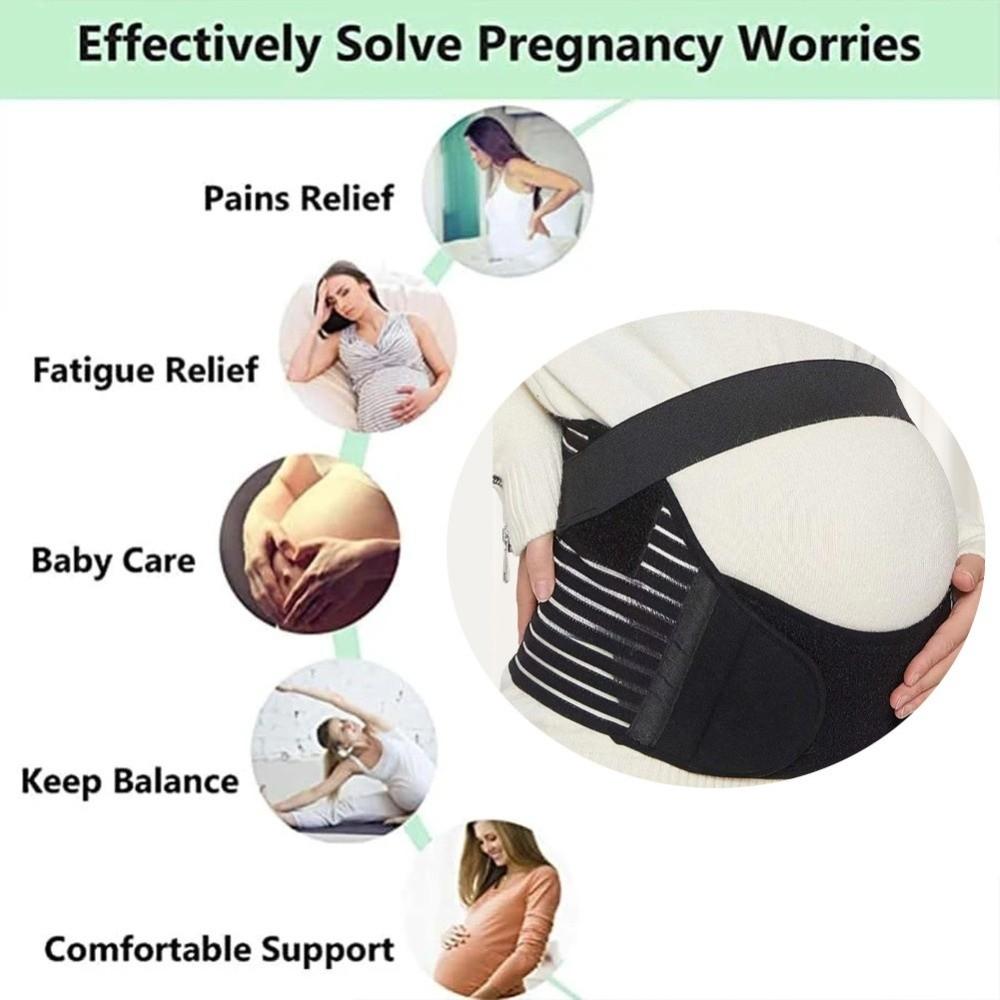 Breathable Maternity Belly Band Adjustable Abdominal Support Brace  Growing Bellies