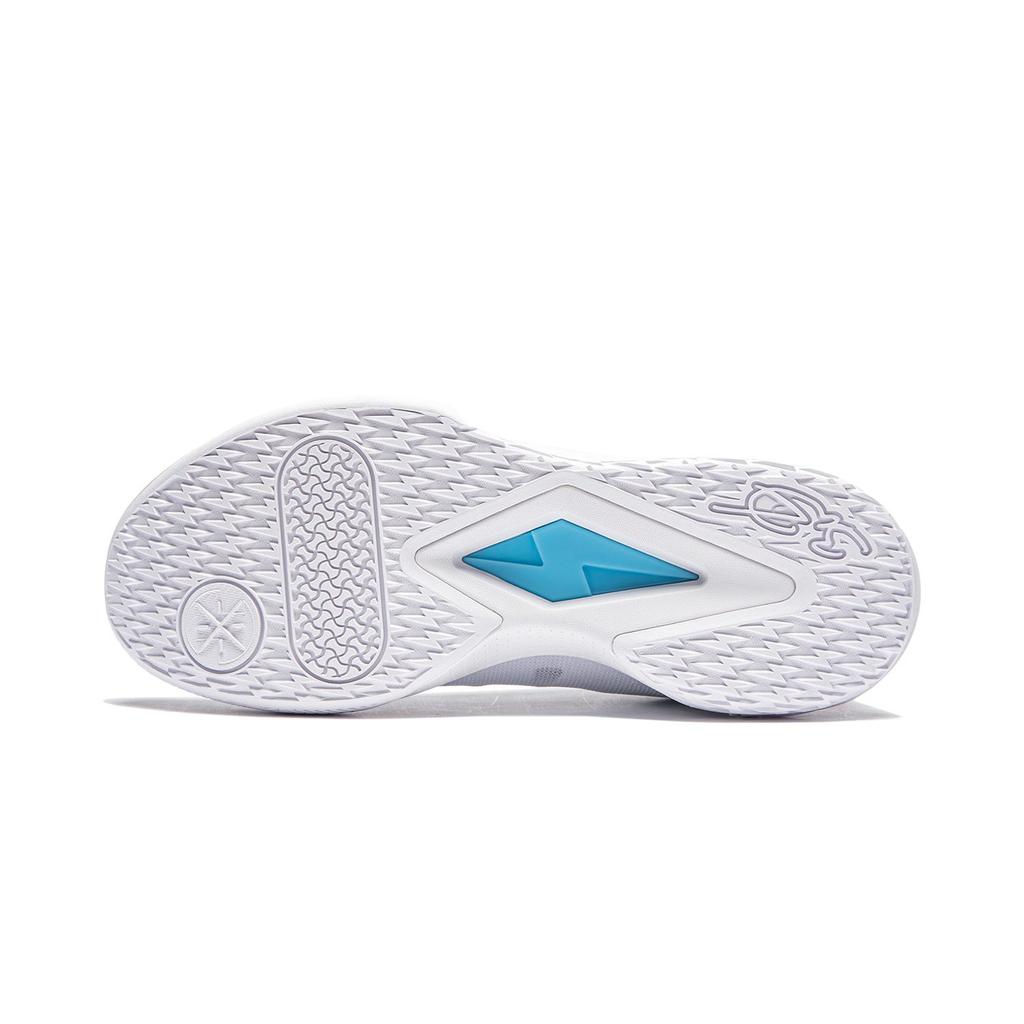 Li Ning Wade Flash Low Top Basketball Shoes Men's White Blue ABPU027-1