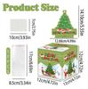 Pattern Christmas Tree Party Decor Gift Box Money Box Holiday Prop Celebration