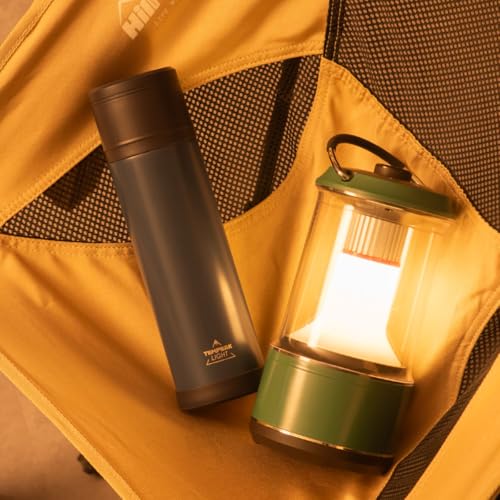 Atlas ATPBL-370NV Ultra-Insulated Stainless Steel Water Bottle, 370ml, Lightweight, with Insulated Cup, Perfect for Camping, Outdoor Activities, Mount