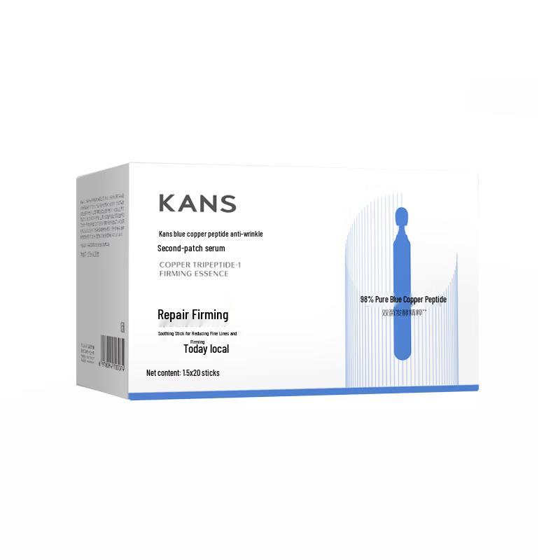 HANSU Голубой Медный Пептид Антивозрастная Подтягивающая Одноразовая Эссенция
