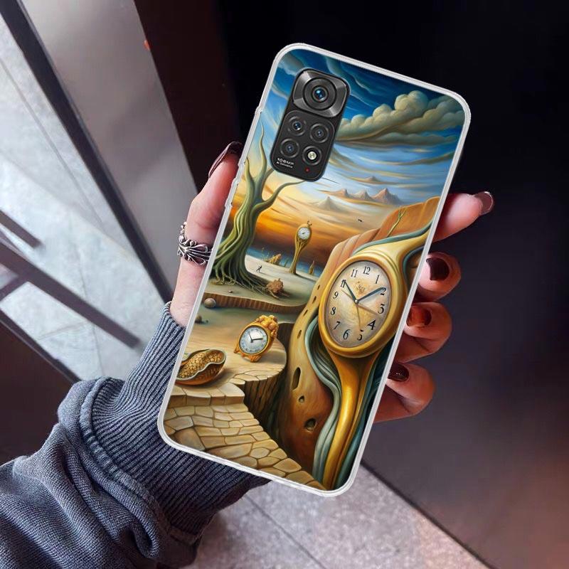 Salvador Dali Kunst Handyhülle Für Xiaomi Redmi Note 15 14 14S 13 12S 12 Pro Plus 11S 11 10S 10 4G Hülle 11E 11T 5G Druck Fundas R