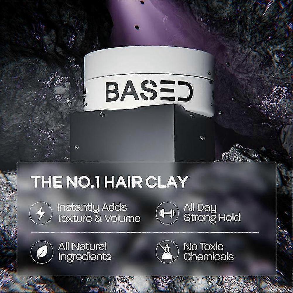 Professional Hair Clay Strong Holds Matte Finish Natural Look All Day Styling Easy To Use For Men