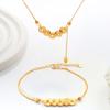 Copper Coin Light Luxury Five Emperors Coin Retro Sand Gold Necklace Broken Ice Advanced Neck Chain Flash Literary Retro