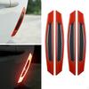 4 PCS Car Door Reflective Strip Anti-Collision Self-adhesive Waterproof Tape Sticker Decal Universal