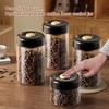 Coffee Beans Vacuum Sealed Tank Transparent Glass Food Storage Jars Household Moisture-Proof Air Extraction Airtight Container