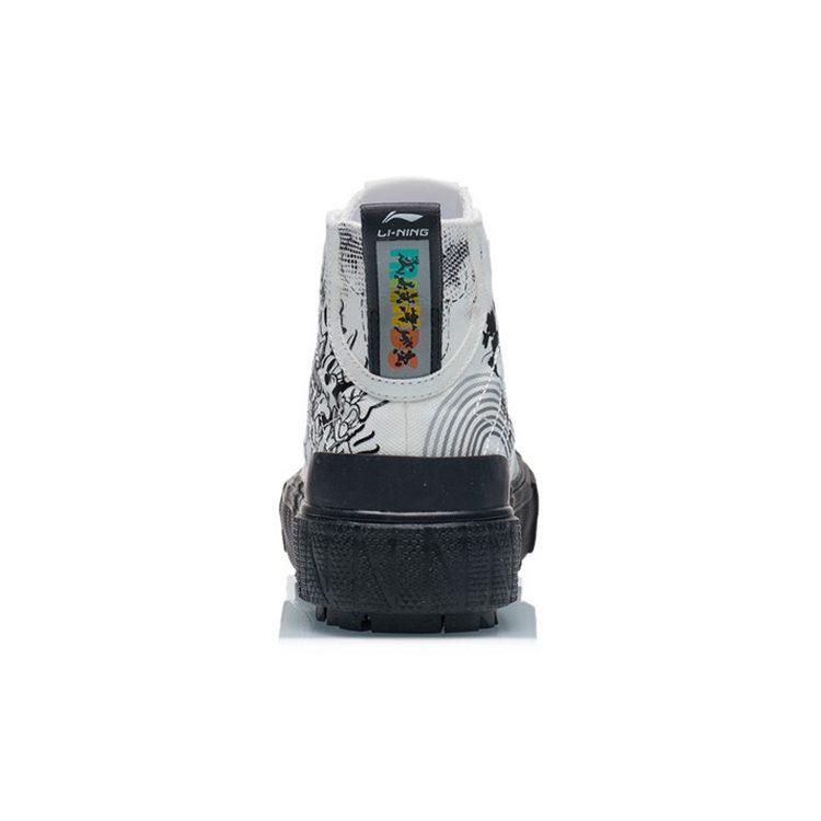 Li Ning X Disney Canvas Hi Shoes 'White Black' Women's AGCR180-5