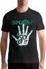 Sportswear Men's Short-Sleeved Shirt Skillet Band Shirt Men's Fashion T-Shirt Cotton Tee Shirts Short Sleeve Black M