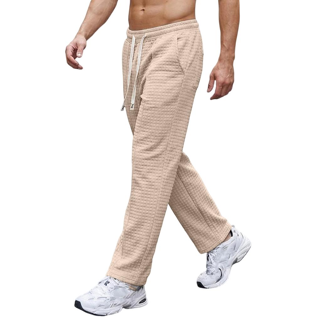 Men's  Leisure  Loose  Sports  Rope  Straight  Cylinder  Trousers