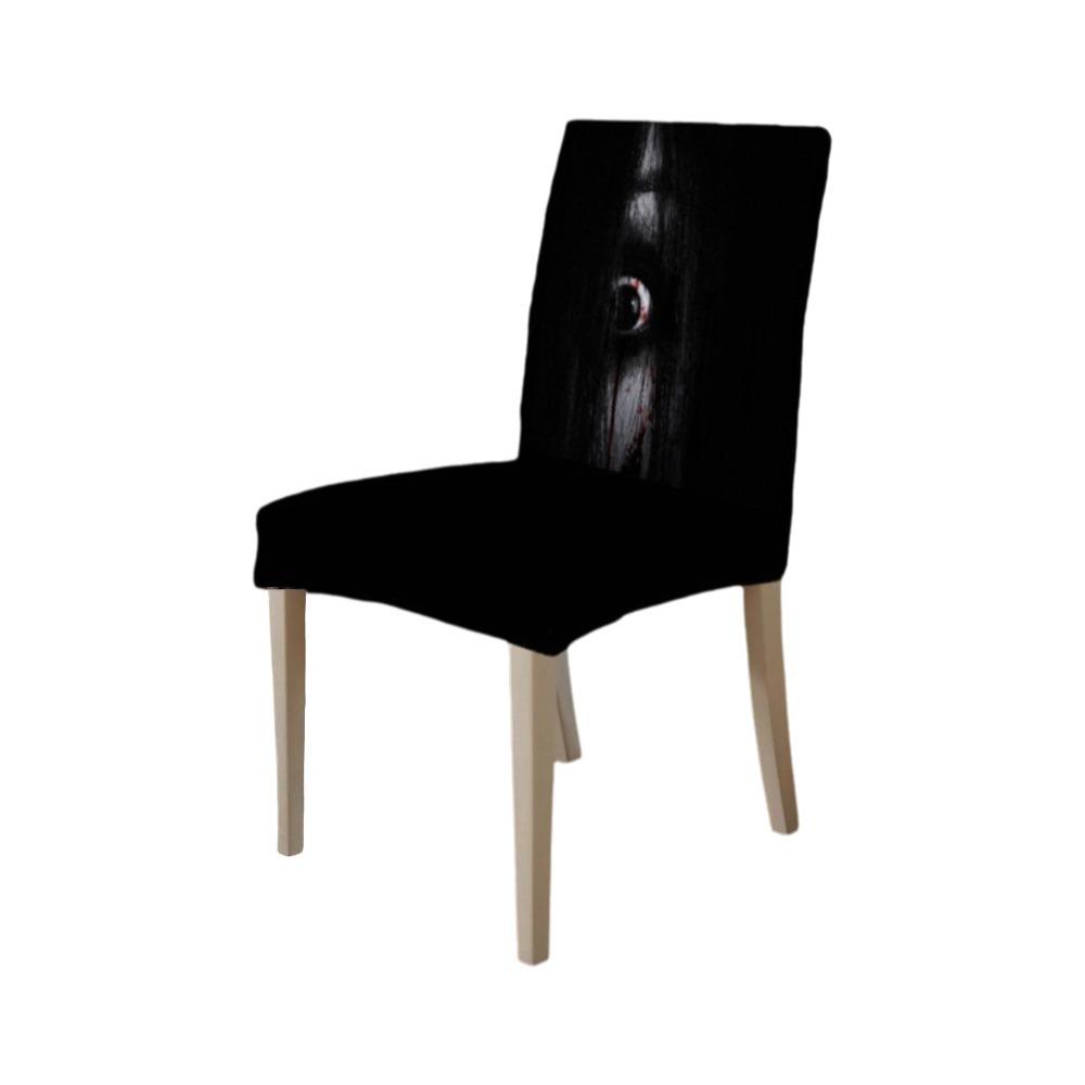 Dust-proof Halloween Chair Covers Vintage Bloody Handprint Chair Cover for Home