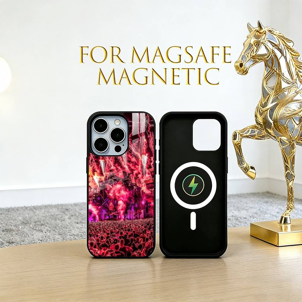 Music Festival Phone Case For iPhone17,16,15,14,13,12,11 Plus,Pro Magnetic For Magsafe Wireless Charging
