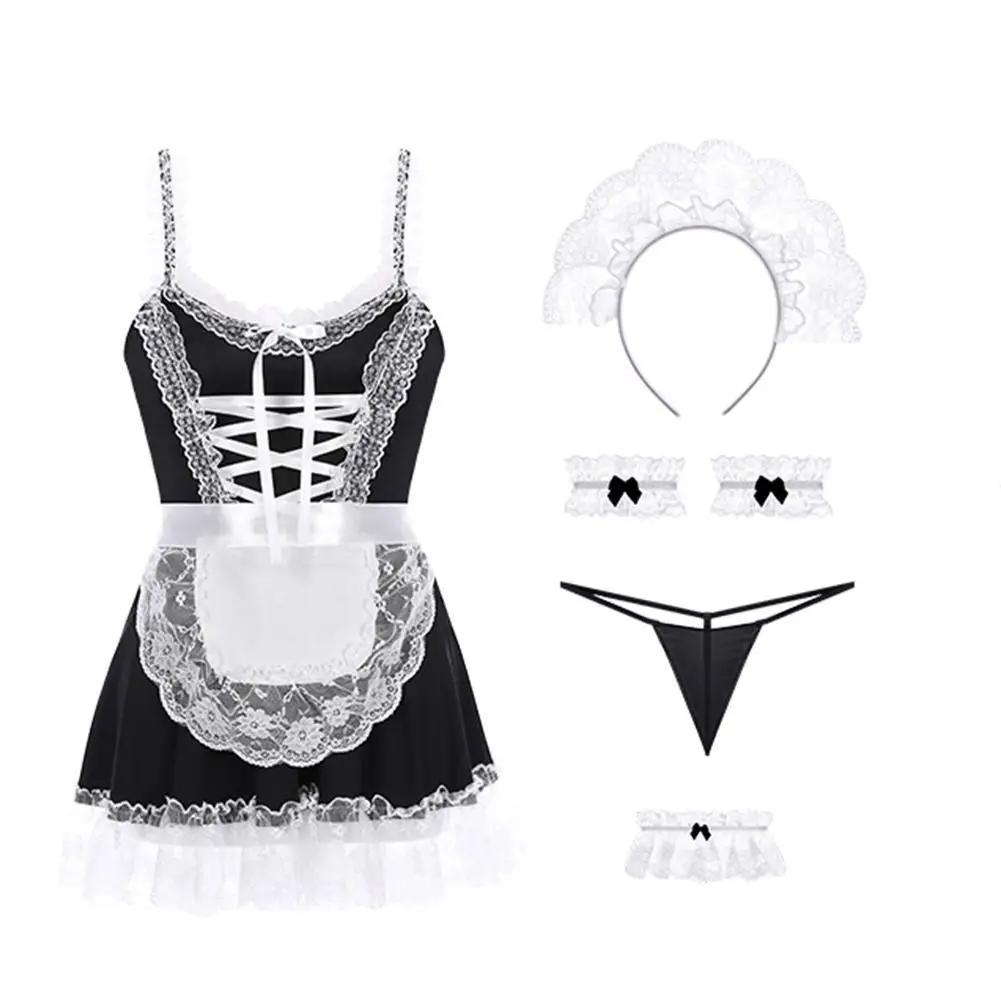 Lolita Hot Costume Babydoll Dress Uniform Erotic Role Play Cute Live Show Women Sexy Lingerie Cosplay Costumes Maid Servant