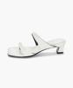 Recur Ecur Asymmetrical Detail Sandal Heels White 1284