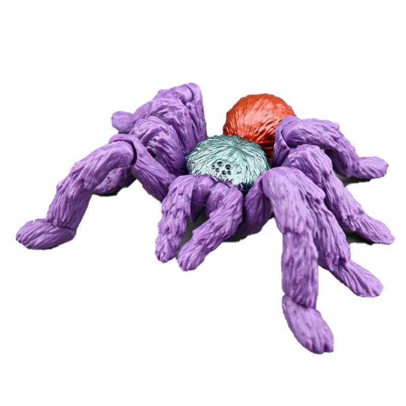 Gashapon Model Toy Simulated Spider Tarantula Gachapon Capsule Doll Model Assembled Joints Figures Collectible Ornaments Gifts