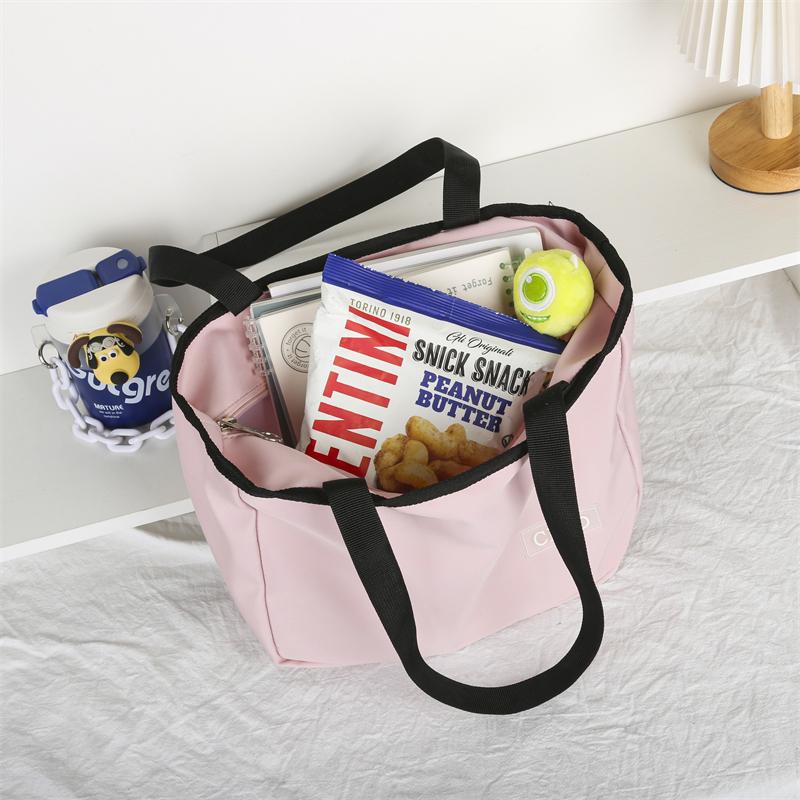 Three-Piece Backpack Set Student Schoolbag Girls Solid Colorlarge Capacity Backpack with Shoulder Bag Pen Bag