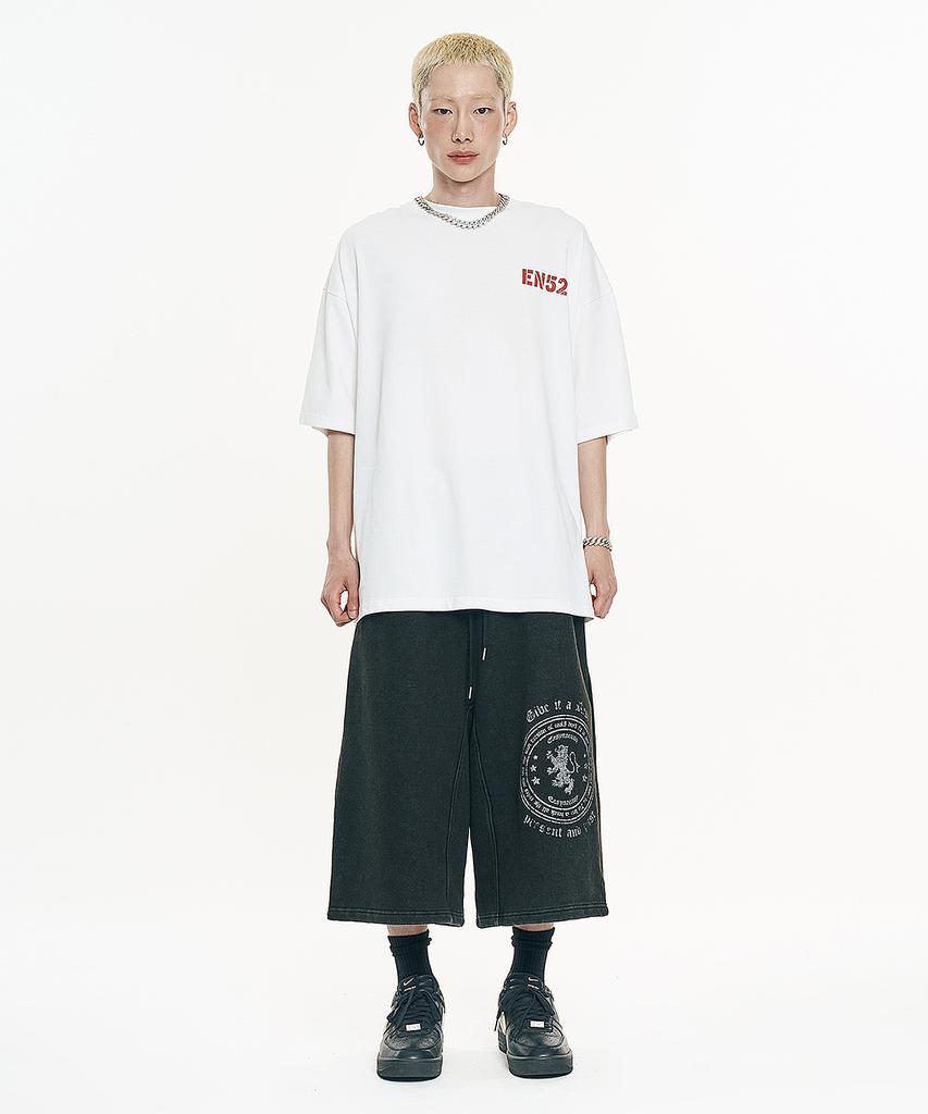 EASY NO EASY Big Emblem Bermuda Sweatpants - Navy