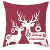 Christmas Elk Pillow Cover Home Gift Cushion Cover Fabric Sofa Pillow Cover
