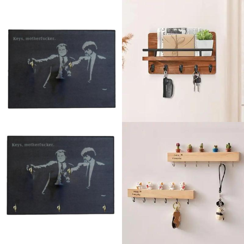 Motherfcker Wooden Keys Wall Key Hanging Tool For Household Commercial Settings