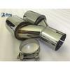 Universal Dual Stainless Steel Exhaust Pipe Muffler Car Accessory Modification Double Skew Steel Automobile Part