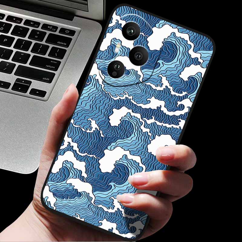 Emboss Case For Honor 400 / 400 Pro / 400 Lite 3D Relief Embossed Retro Silicone Back Cover For Honor 400 Pro 400 5G Soft Emboss