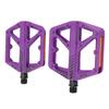Bike Pedal Boron Steel Axle Nylon Fiber Non Slip Toothed Nail Design Road Bike Flat Pedal Purple