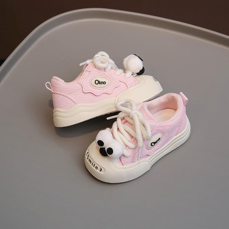 Children's Board Shoes 2025 Spring and Autumn Girls Cute Cartoon Sports Shoes Boys Single Shoes Tide Primary School Shoes Non-slip