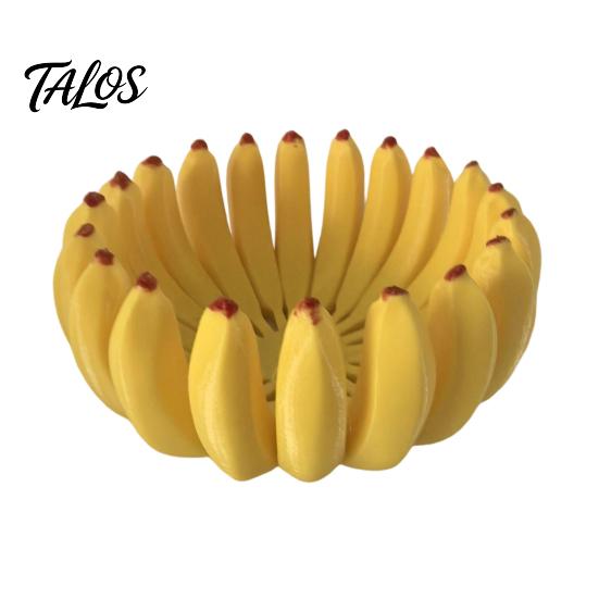 Ciotola Frutta Banana Stampata 3D, Portavasso Frutta di Grande Capacità, Piatto Decorativo a Forma di Frutta per Servire Cibo per Cucina, Tavola da Pranzo