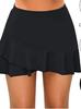 Pleated Double-Layer Skirt Bikini Bottoms - Conservative European and American Style (2025)