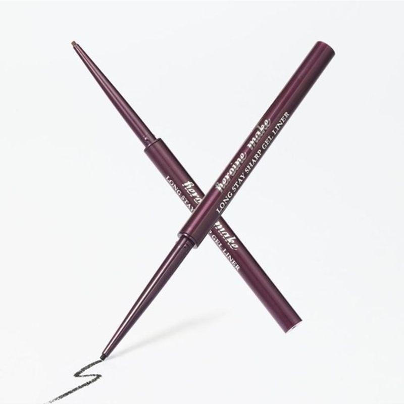 Kiss Me Heroine Make Long Stay Sharp Gel Liner N black