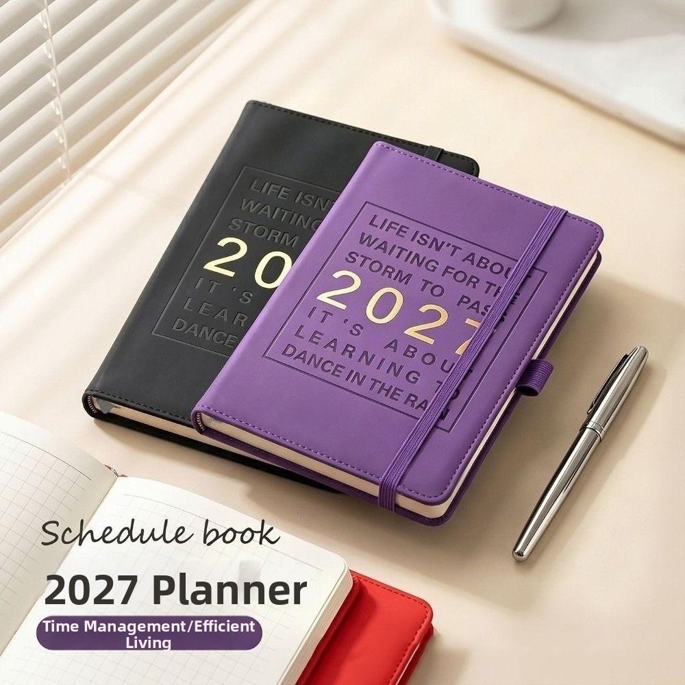 English 2027 Schedule Planner Notepad 12 Months To-do List Notebook  School Office Supplies