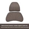 Universal Car Lumbar Support Pillow & Headrest Cushion - Memory Foam Neck/Back Cushion with OEM Car Texture