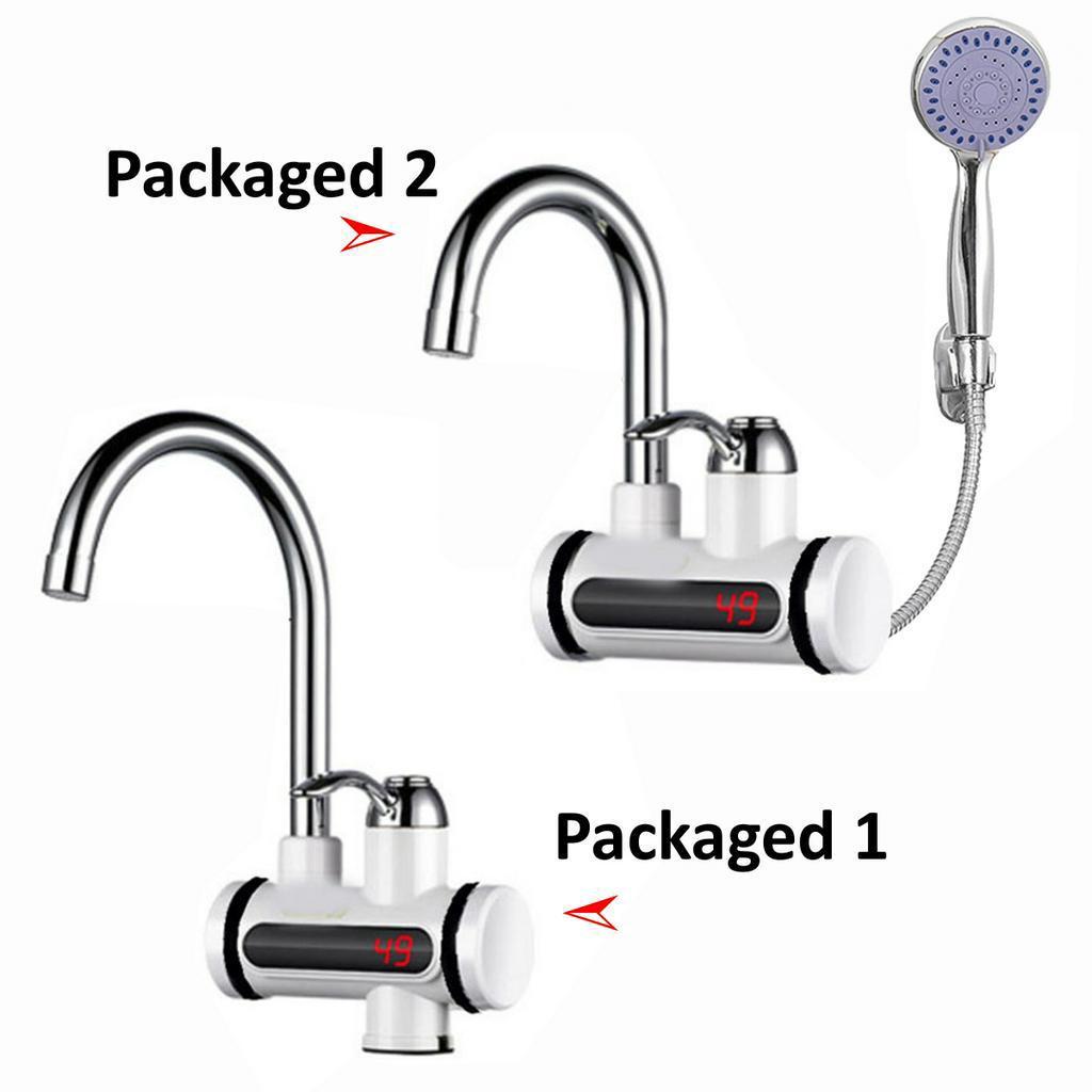Instant Electric Shower Water Heater Instant Hot Faucet Kitchen Electric Tap Water Heating Instantaneous Water Heater 220V 3000W