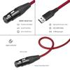 1/2/3M USB A Male To Dual XLR Female Audio Cable Plug and Play USB To XLR Mic Link Converter Cable for Speaker Power Amplifier