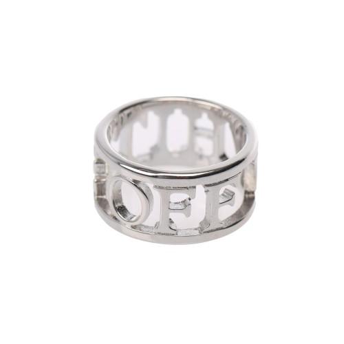 Off White Unisex Adult Logo Lettering Ring