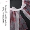 Elastic Lace Blood Colored Dress Up Set  Crimson Makeup Ball Accessories