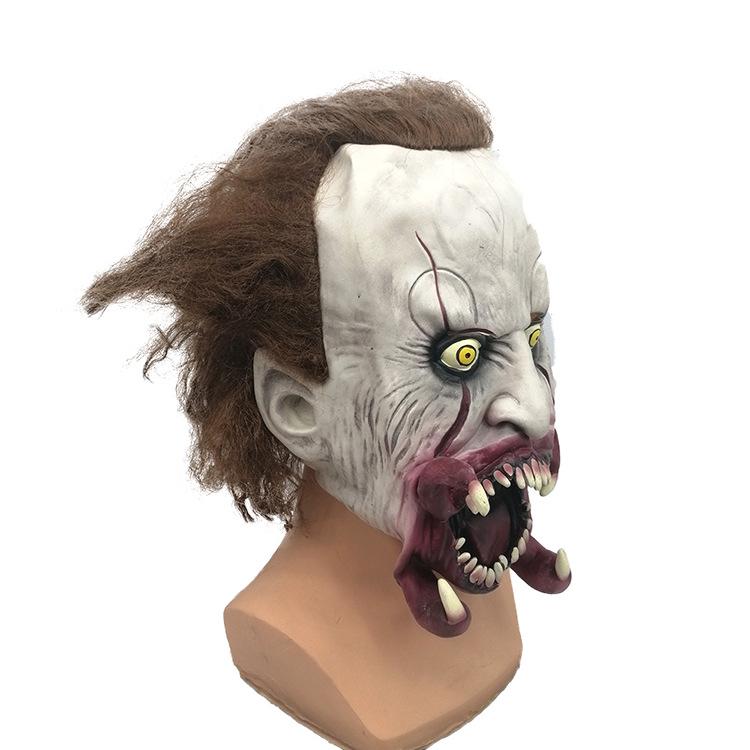 Reanimated Scary Clown Mask - Halloween Horror Prank Latex Headgear