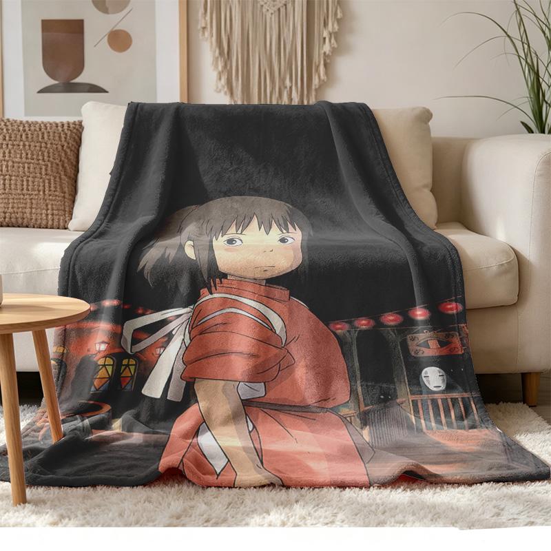 Spirited Away Soft and Comfortable Flannel Suitable for Sofas Living Rooms Outdoor Camping Travel and Also Makes a Great Anniversary Gif