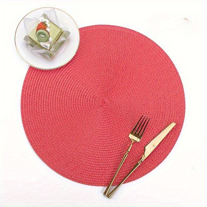 Tkana okrągła podkładka antypoślizgowa Izolacja cieplna Podkładki na stół jadalny Podkładka pod naczynia do restauracji w stylu zachodnim Antypoślizgowe artykuły gospodarstwa domowego