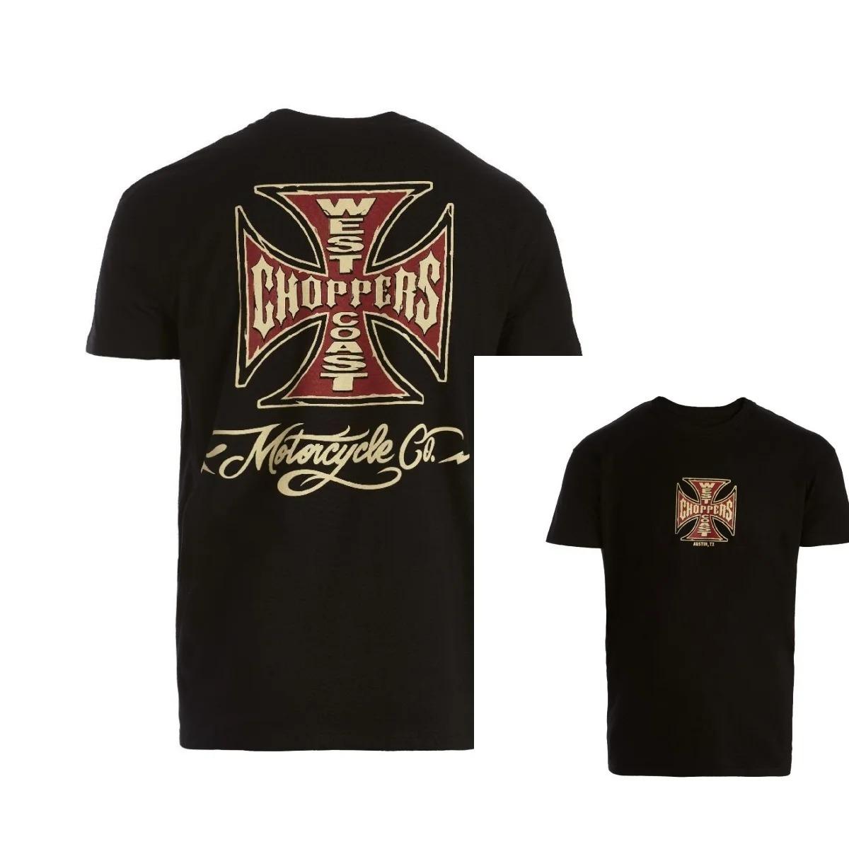 Neues 2026 West Coast Choppers Grafik-T-Shirt 100% Baumwolle Rundhals Lässig Normale Passform Unisex T-Shirt Sommer Oberteil S