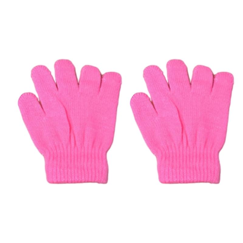 Unisex Vollfingerhandschuhe für Kinder Dehnbare & Warme Handschuhe Helle & Fröhliche Strickhandschuhe Langlebig für Jungen & Mädchen