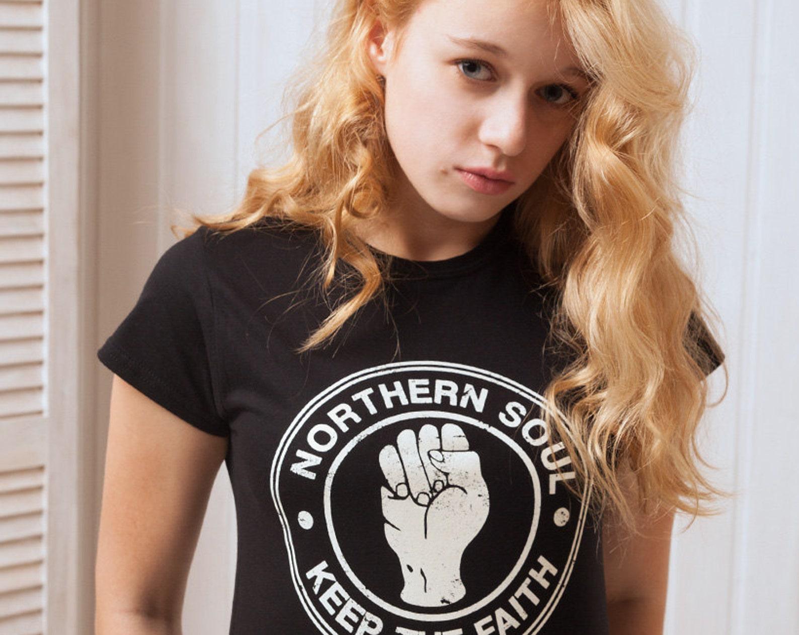Northern Soul T-Shirt, Keep The Faith, Cotton Women s Tee 4XL