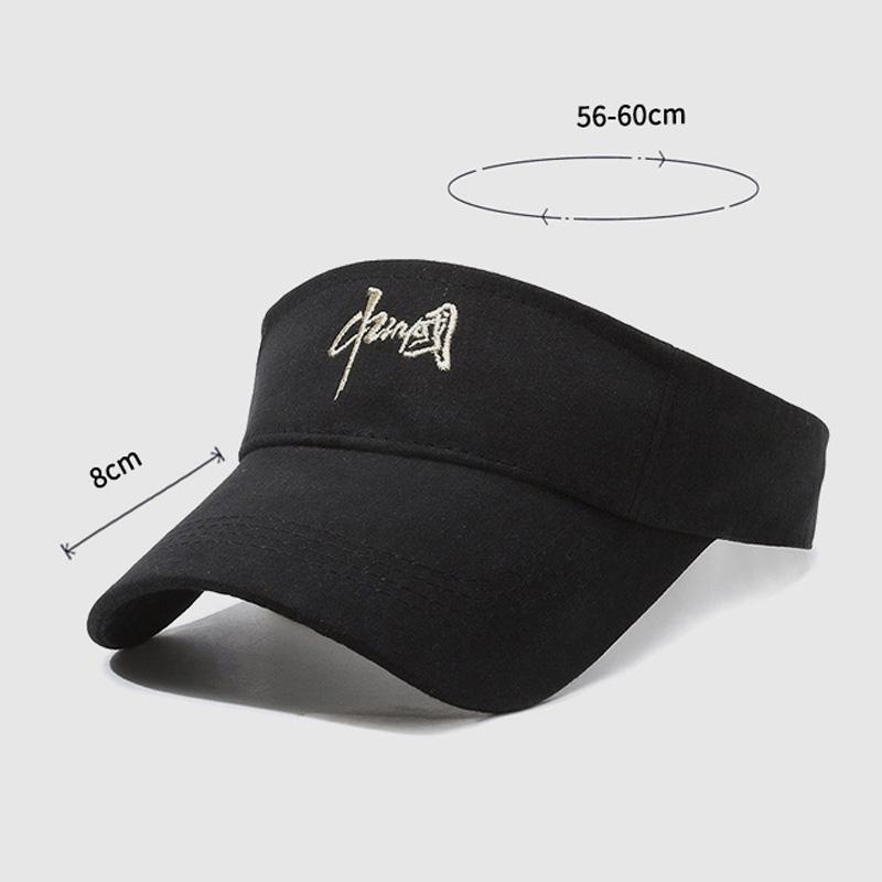 Embroidered Sunscreen Hat Summer Sun Hat for Men Women Running Sports Empty Top Hat