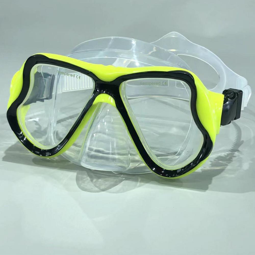 Large frame diving goggles snorkeling myopia lenses diving mask