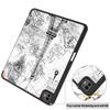 For iPad Pro 13 (2025)/13 (2024) Tablet Case Pattern Printing Tri-Fold Stand Leather+TPU Cover with Pen Holder