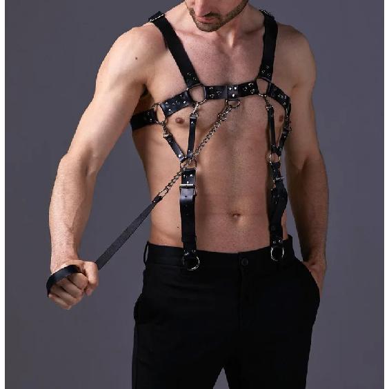 Sm Sexy Leather Binding Belt Hot Selling Hipster Belt Strap-bound Dark System Sexy Flirting Props Men Only Enhance Sexual Life