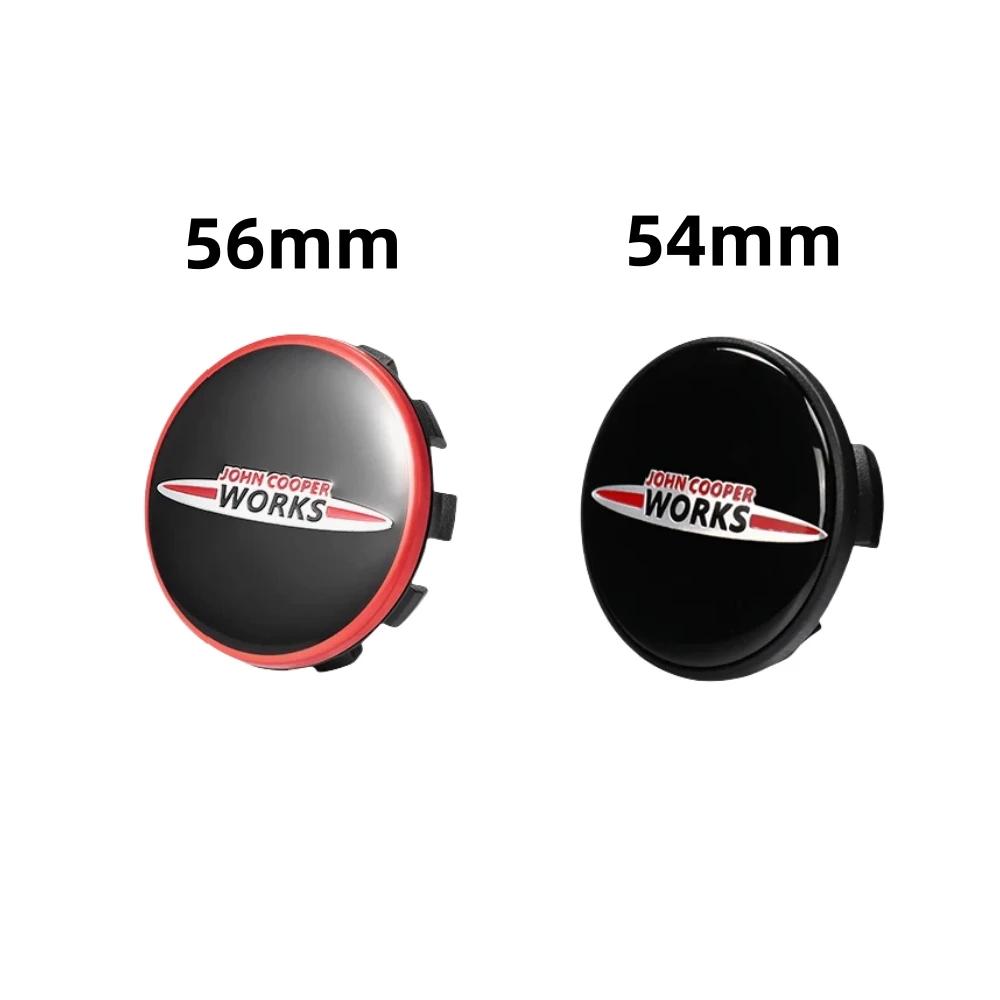 4ks 54mm 56mm Logo John Cooper Works Znak Krytky Středů Koleček Auta Kryty Ráfků Koleček Kryt Stylingové Doplňky pro MINI JCW