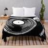Record Player with Record Throw Blanket